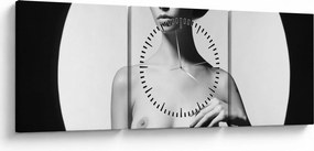 Obraz - Dámsky akt (s hodinami) (90x30 cm)