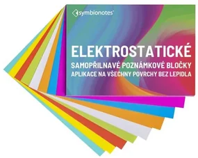 Elektrostatický poznámkový bloček Symbionotes 19 x 10 cm - 100 listov, biela