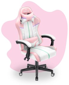 Hells Detská Herná stolička Hell's Chair HC-1004 KIDS Pink Rainbow