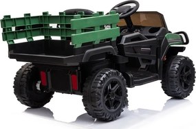 LEAN CARS Batériové autíčko BDM0926 LED MP3 diaľkové zelené