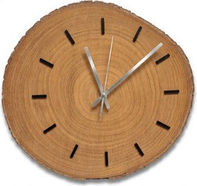 Nástenné hodiny z kmeňu stromu s originálnou kôrou  | KORRO: Amber - 3072 26-29 cm 4815-115591 KOR008