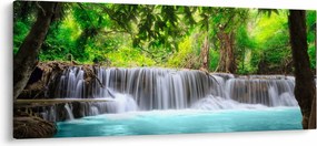 Obraz - Vodopád, tyrkysový (120x50 cm)