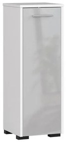Kúpeľňová skrinka FIN S30 - biela/metalic lesk