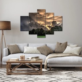 Obraz mračien a lesa (150x105 cm)