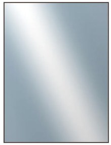 DANTIK - Zrkadlo v rámu, rozmer s rámom 60x80 cm z lišty Hliník wenge (7273516)