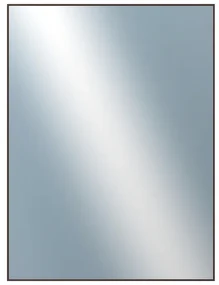 DANTIK - Zrkadlo v rámu, rozmer s rámom 60x80 cm z lišty Hliník wenge (7273516)