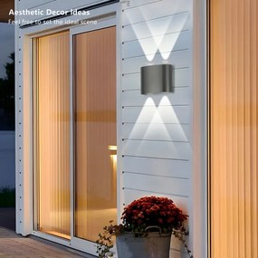 Brilagi - LED vonkajšie nástenné svietidlo FLAREBOX LED/4W/230V antracit IP65