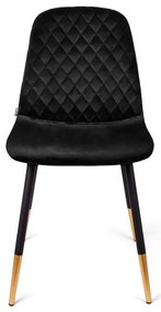 Stolička NOIR zamatová čierna SS22 933466