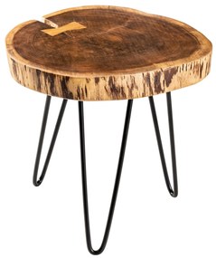 Goa príručný stolík hnedý 40 cm