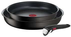 Hliníkové panvice v súprave 2 ks s nepriľnavým povrchom/s odnímateľnou rukoväťou ø 28 cm INGENIO Eco Resis L3979102 – Tefal