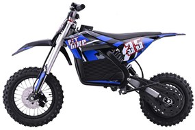 Elektrický detský PIT BIKE s batériovým motorom - modrý
