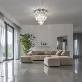 Brilagi - LED krištáľové stropné svietidlo MOZART 5xE14/40W/230V lesklý chróm