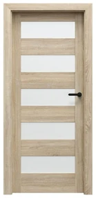 Porta doors Sonoma Interiérové dvere rámové, 80 L, 848 × 1985 mm, fólia, ľavé, Sonoma, presklené