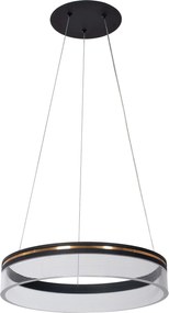 Toolight Toolight, LED závesné svietidlo 40cm APP1191-CP, čierna-zlatá, OSW-40022