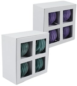 Sada papierových ozdôb ORLISS 4 ks - rôzne farby Farba: Zelená