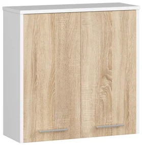 Kúpeľňová skrinka W 60 cm FIN 2D biela / sonoma