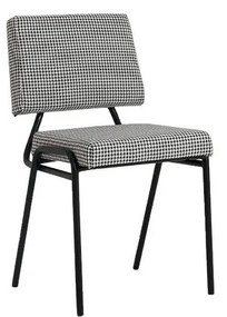 Bielo-čierna jedálenská stolička Simple - CustomForm