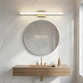 Toolight Toolight, LED nástenné svietidlo 80cm, 13W, 4000K, 1000lm, APP1853-1W, zlatá matná, OSW-66007