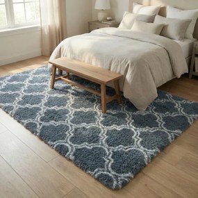 Protišmykový koberec DECOR strieborný