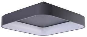 Moderné LED stropné svietidlo Solvent S 110 sivé s diaľkovým ovládačom