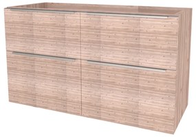 Mereo, Mereo Mailo, kúpeľňová skrinka 121 cm, chróm madlo, Multidecor, Dub Nelson, MER-CN593SDNLS