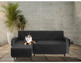 Poťah na rohovú sedačku ľavý PARIS čierny, 200 cm