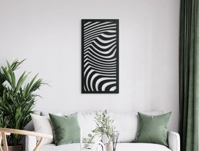 drevko Moderný obraz Pásikavé duny Rozmer obrazu: 44,5 x 22 cm, Farba dekorácie: Čierna