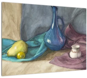Sklenený obraz - Maľované zátišie (70x50 cm)