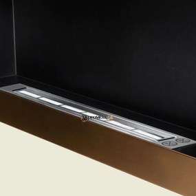 Závesný biokrb na stenu AIASA MOKKA SO SKLOM 90x40x12