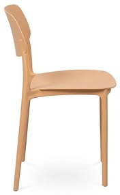 Broskyňová plastová záhradná stolička Hébé – Bonami Essentials