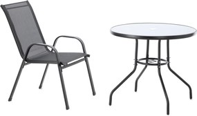 CH Súprava záhradného nábytku Ronny - čierna