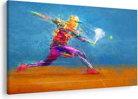 Obraz - Maľovaný tenista (90x60 cm)
