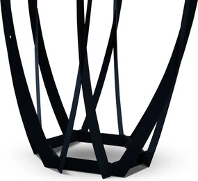 Stolík Maya, 50 cm, šedé sklo