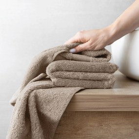 Goldea bambusový uterák/osuška - sivohnedý 50 x 100 cm