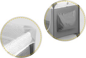 Ricokids Cestovná postieľka + matrac + taška 125x65x78cm RK-241 sivá