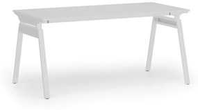 Kancelársky stôl PRIMO SIGMA, 1600 x 800 mm, biela podnož, biela