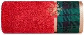 Bavlnený vianočný uterák so žakárovým okrajom Šírka: 70 cm | Dĺžka: 140 cm
