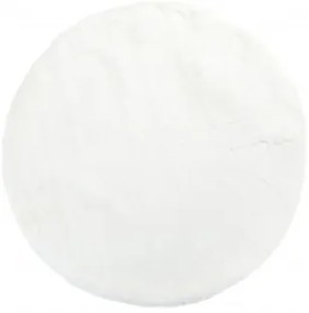 Koberec RABBIT FUR biely kruh