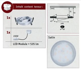 Paulmann 93983 - LED/6,8W IP23 Kúpeľňové podhľadové svietidlo COIN 230V