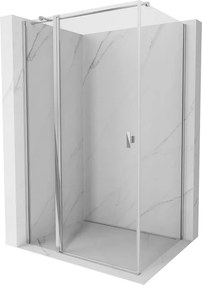 Mexen Mist T, sprchový kút s krídlovými dverami, 80 x 110 cm, 8mm číre sklo, chrómový profil, 8A4T-080-110-01-00