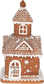 Vianočná perníková chalúpka s Led svetielkami Gingerbread House - 14*14*25cm/ 3*AAA