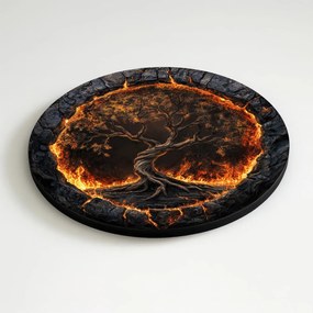 DUBLEZ | Drevený strom života na stenu - Volcanic