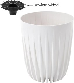 Kvetináč MIRA 300 mm, biely*9089