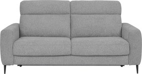 Rozkladacia pohovka na trvalé spanie Georgia, svetlo šedá látka