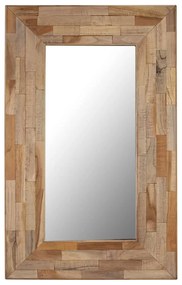 Zrkadlo 50x80 cm recyklované teakové drevo 246084