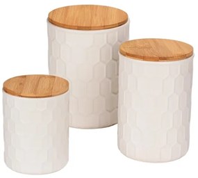 WENKO 54222100 - Úložný box MAYA 13x17 cm biela/hnedá