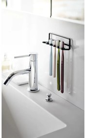 Čierny samodržiaci kovový držiak na zubné kefky Film Hook – YAMAZAKI