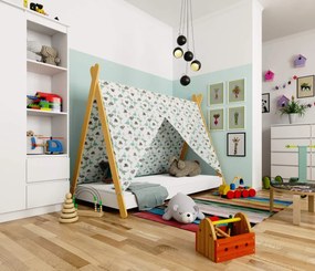 Detská posteľ GEM 180x80 cm biela