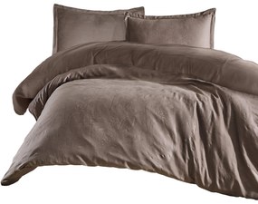 ŽAKÁROVÉ OBLIEČKY JACQUARD SANDRA1 200X220 CM, 2KS 70X80 CM HNEDÉ