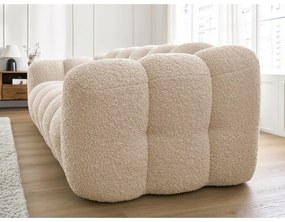 Svetlohnedá pohovka z textílie buklé 232 cm Hippolyte – Bobochic Paris